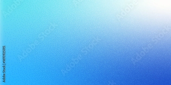 Fototapeta Blue noise gradient background. Navy grainy texture gradation cover. Christmas soft cold transition. Fresh banner template. Horizontal smooth blur retro cover. Vector illustration.