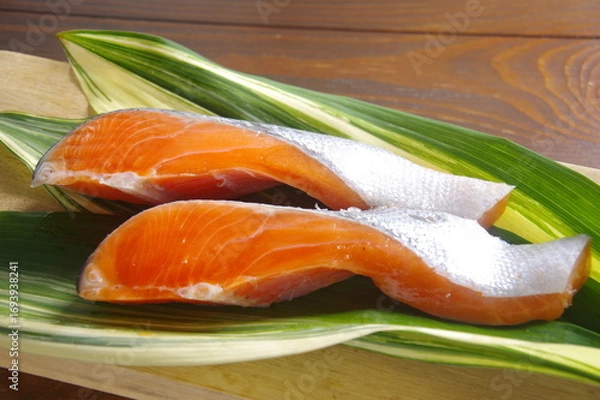 Obraz シャケの切り身　鮭