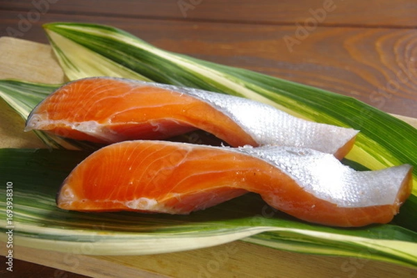 Obraz 鮭の切り身, 魚, 鮭, 