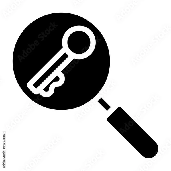 Fototapeta Vector Design Keyword Icon Style