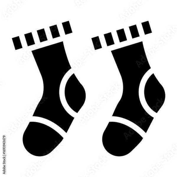 Fototapeta Vector Design Socks Icon Style