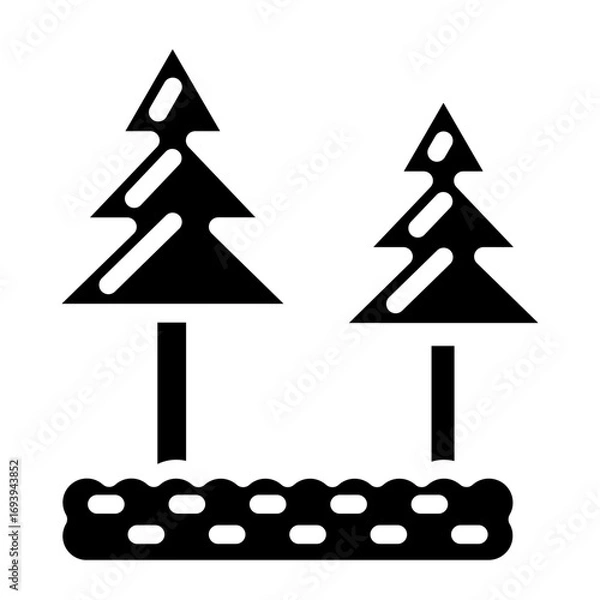 Fototapeta Vector Design Pine Tree Icon Style