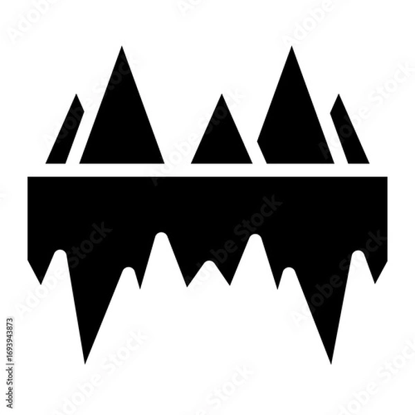 Fototapeta Vector Design Iceberg Icon Style