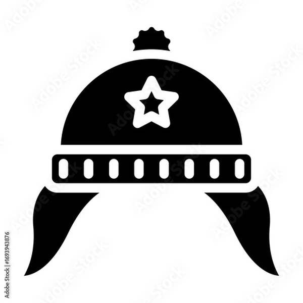 Fototapeta Vector Design Earflaps Icon Style