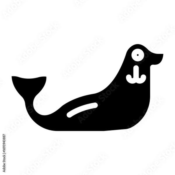Fototapeta Vector Design Seal Icon Style