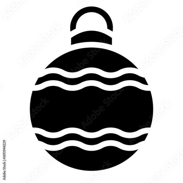 Fototapeta Vector Design Bauble Icon Style