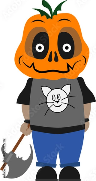Fototapeta Vector character for Halloween on a white background.