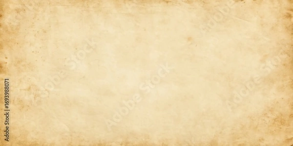 Fototapeta Aged textured paper background with subtle distressed vintage grunge effect and warm sepia tones