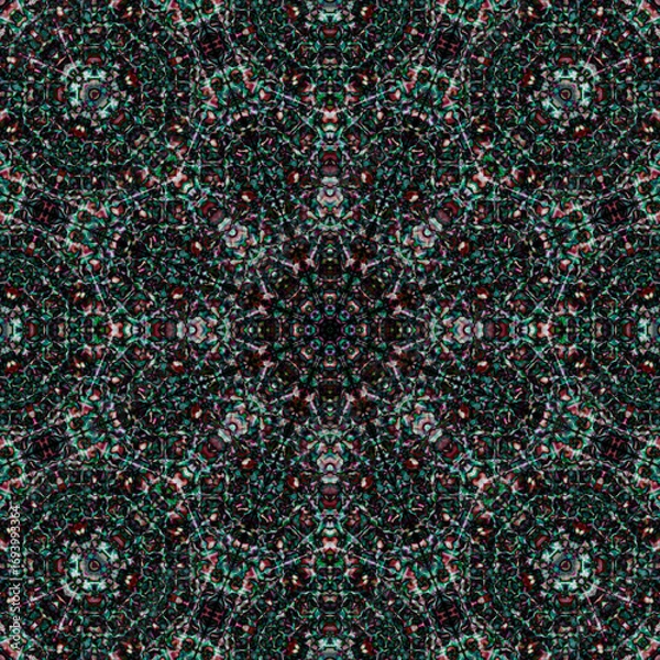 Fototapeta square abstract texture pattern mandala. Background for design, print, fabric.