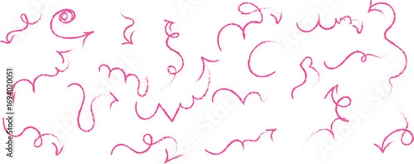 Fototapeta Abstract swirls and lines repeating pattern soft pink