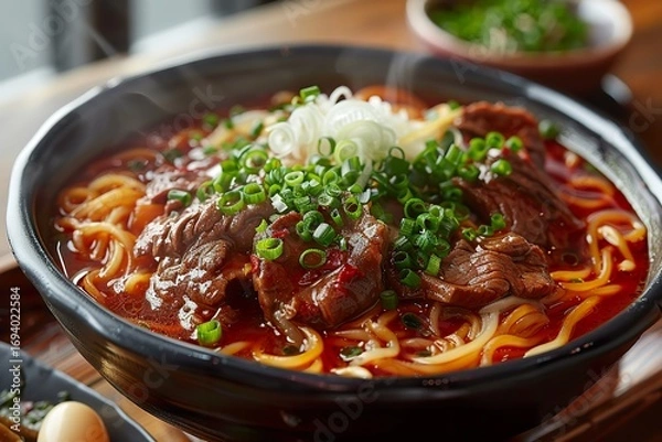 Fototapeta beef stew with vegetables and rice