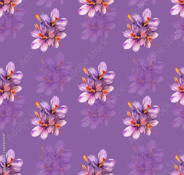 Obraz Digital design textile print floral pattern digital design boarder seamless pattern . 