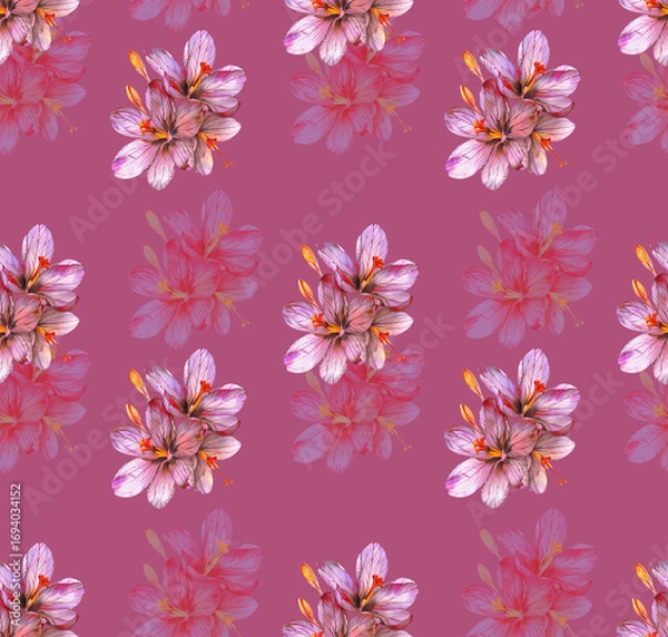 Obraz Digital design textile print floral pattern digital design boarder seamless pattern . 