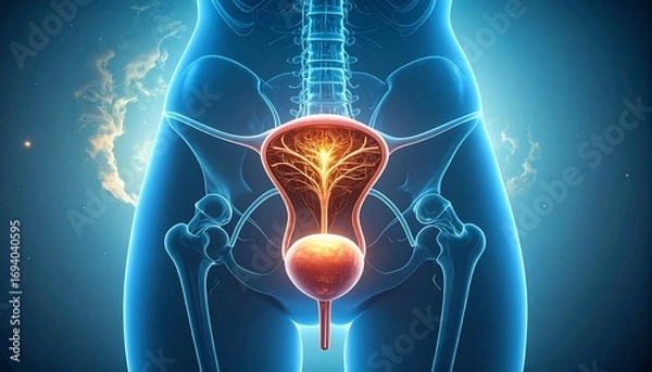 Obraz Anatomical bladder illustration