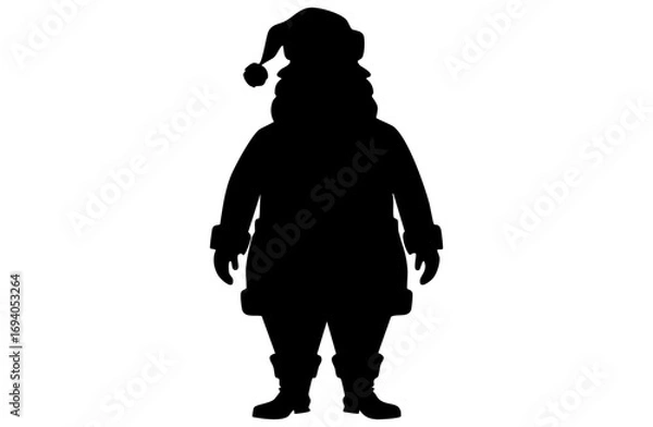 Fototapeta サンタクロースのシルエットイラスト