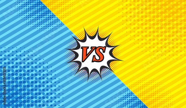 Obraz Comic duel background