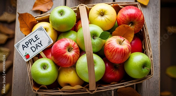 Obraz apples in a basket
