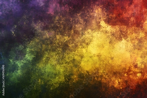 Fototapeta Abstract rainbow-colored gradient background with a grainy texture,