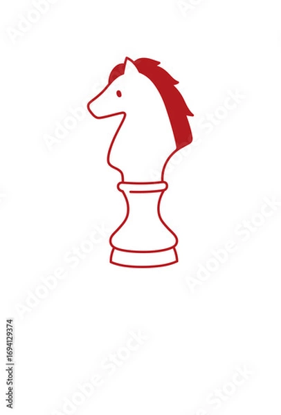 Fototapeta 午年の年賀状テンプレート　2026年　文字なし