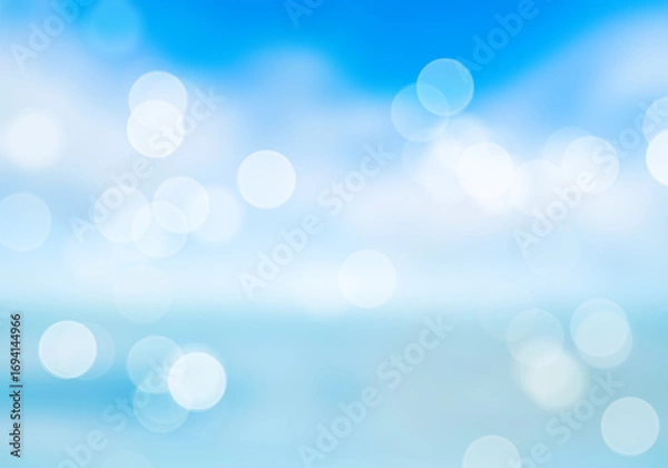 Obraz Blue background blur, holiday wallpaper