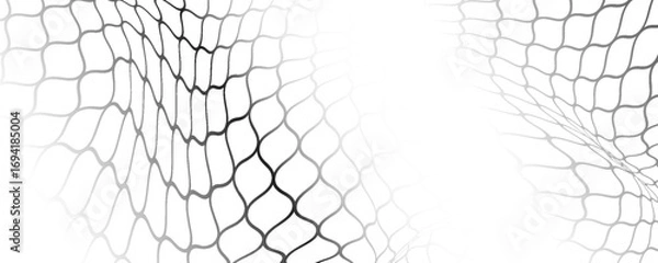 Fototapeta Mesh texture for fishing nets. Seamless pattern for sportswear or soccer goal, volleyball net, basketball hoop
