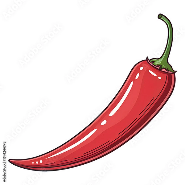 Obraz Hot Red Chili PNG Image – Clean Transparent Background for Food Industry Use