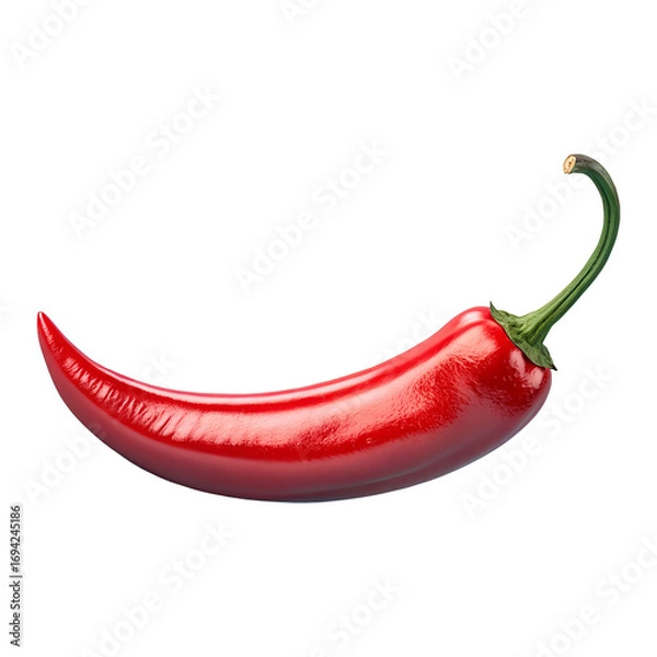 Obraz Realistic Red Chili Pepper PNG – Isolated Clipart for Cooking and Culinary Projects