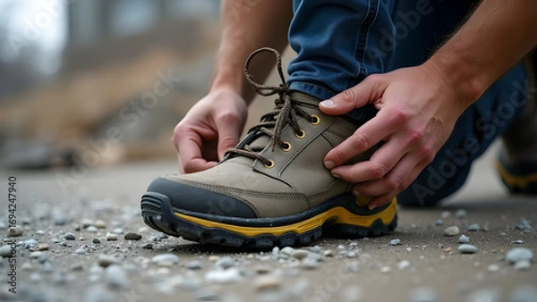 Obraz Footwear Advisor Fitting Spiked Shoes Enhanced Traction Surfaces