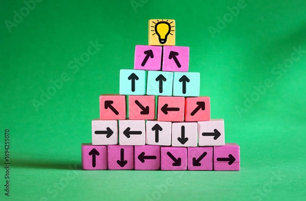 Obraz complex  business management or organization