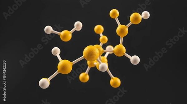 Fototapeta trenbolone enanthate molecule 3d, molecular structure, ball and stick model, structural chemical formula anabolic steroid