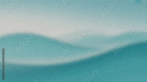 Fototapeta Abstract grainy gradient background, orange blue white yellow glowing color gradient shape, noise texture black backdrop web page banner poster and header design