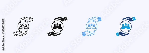 Obraz Retention Icon Collection Set Multiple Style