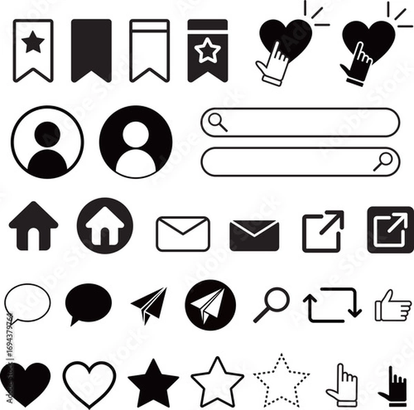 Obraz SNS　アイコン　セット