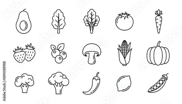 Fototapeta Abstract geometric shapes with vibrant color palette