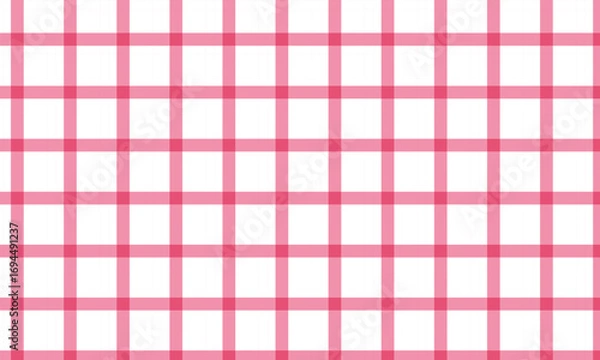 Fototapeta pink and white seamless chaqe plade pattern used for table clothes ,wallpaper, textile etc.