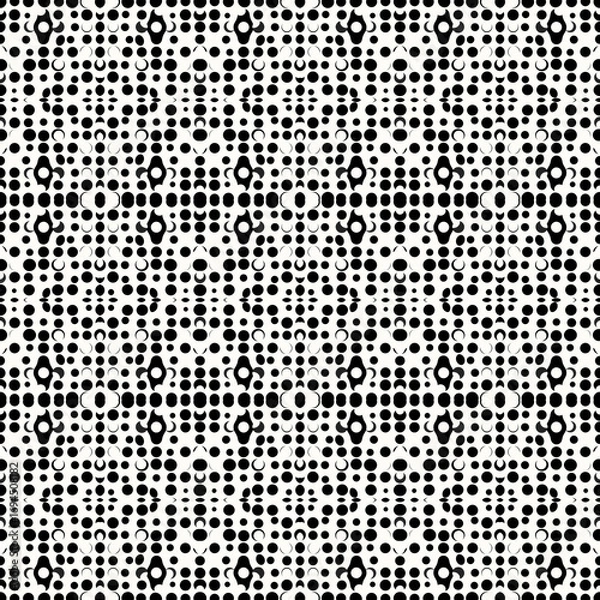 Fototapeta Seamless Polka Dot Pattern Background with Bold Dots for Fabric, Textile and Wallpaper Design