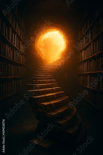 Obraz Spiral Portal Library