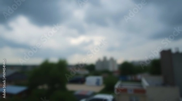 Fototapeta Blurred cityscape view
