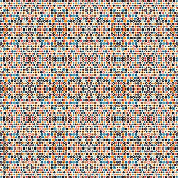 Fototapeta Seamless Polka Dot Pattern Background with Bold Dots for Fabric, Textile and Wallpaper Design