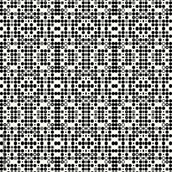 Fototapeta Seamless Polka Dot Pattern Background with Bold Dots for Fabric, Textile and Wallpaper Design