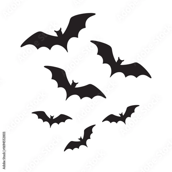 Obraz Halloween Bats | Bats Flying Design