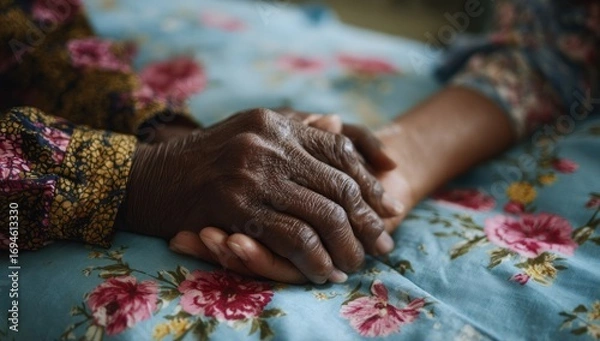 Obraz Close-up of two hands holding