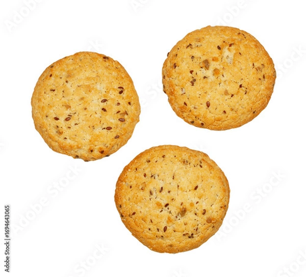 Fototapeta Cookies isolated on a white background,contour