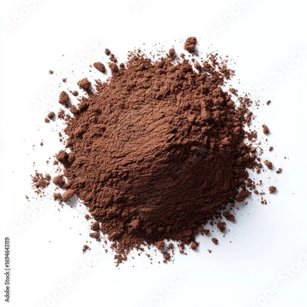Fototapeta Pile of dark brown cocoa powder (15)