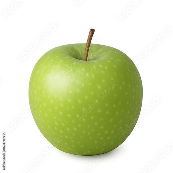 Obraz Green apple isolated on transparent background