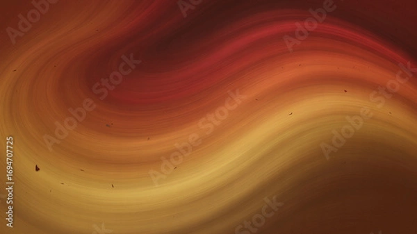 Fototapeta Abstract swirling energy in warm tones of orange red and gold texture background