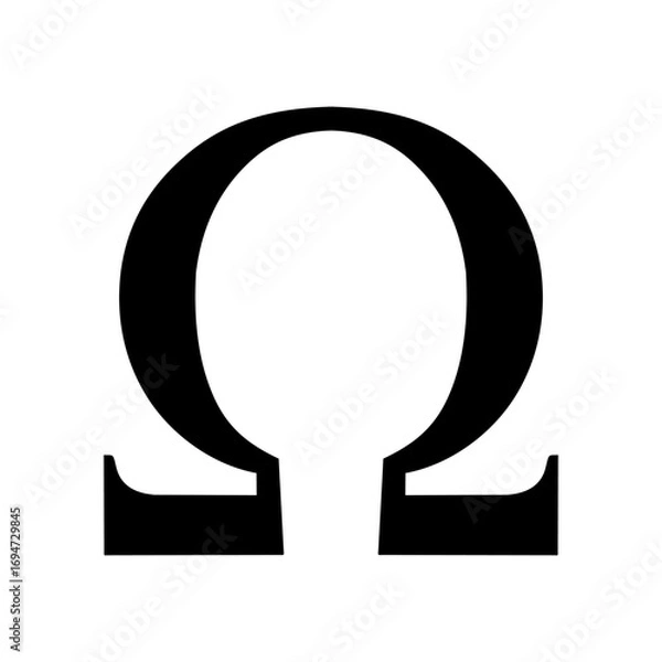Obraz omega symbol