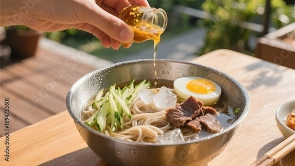 Obraz 시원한물냉면_여름테라스식당