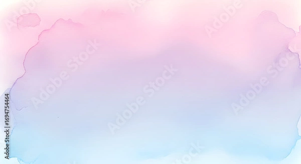 Fototapeta Pastel watercolor background with pink, blue, and purple hues creating a soft and dreamy effect perfect for adding a touch of whimsy to designs