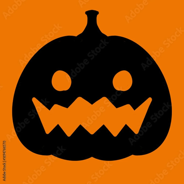 Obraz halloween orange jack o lantern